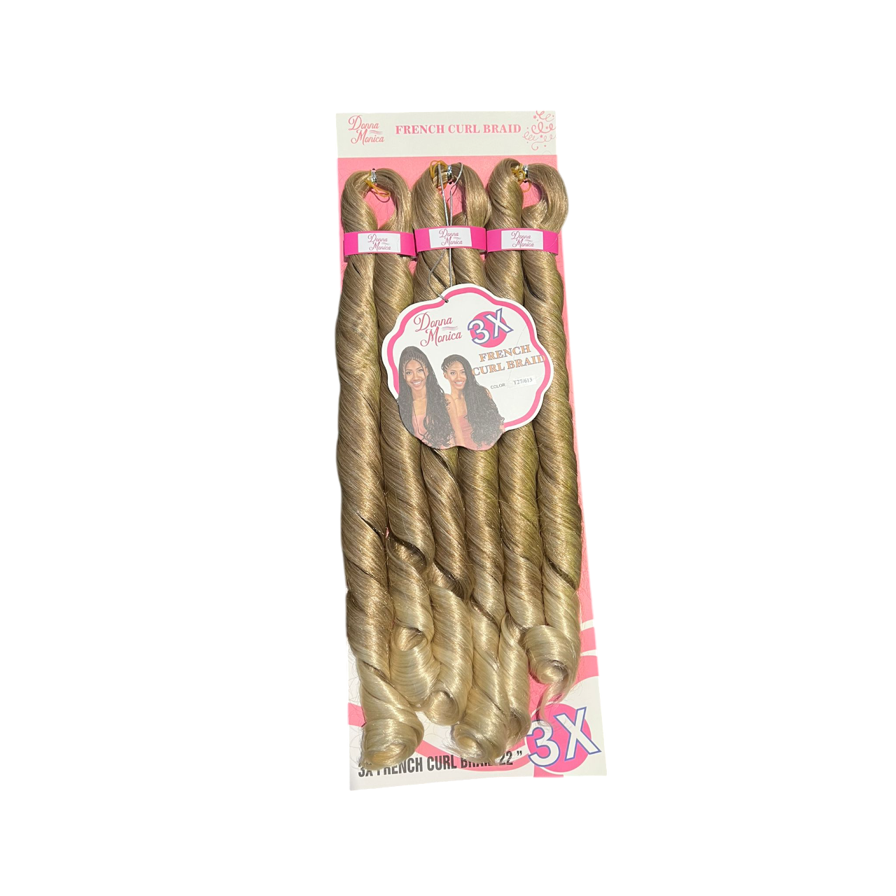 D.M  FRENCH CURL BRAID 22'' 3X T27/613